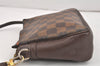 Authentic Louis Vuitton Damier Trousse Makeup Hand Bag Pouch N51982 LV 3229K