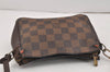 Authentic Louis Vuitton Damier Trousse Makeup Hand Bag Pouch N51982 LV 3229K