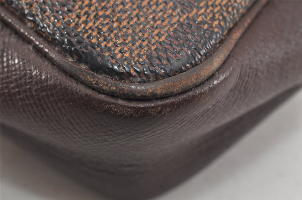 Authentic Louis Vuitton Damier Trousse Makeup Hand Bag Pouch N51982 LV 3229K