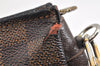 Authentic Louis Vuitton Damier Trousse Makeup Hand Bag Pouch N51982 LV 3229K