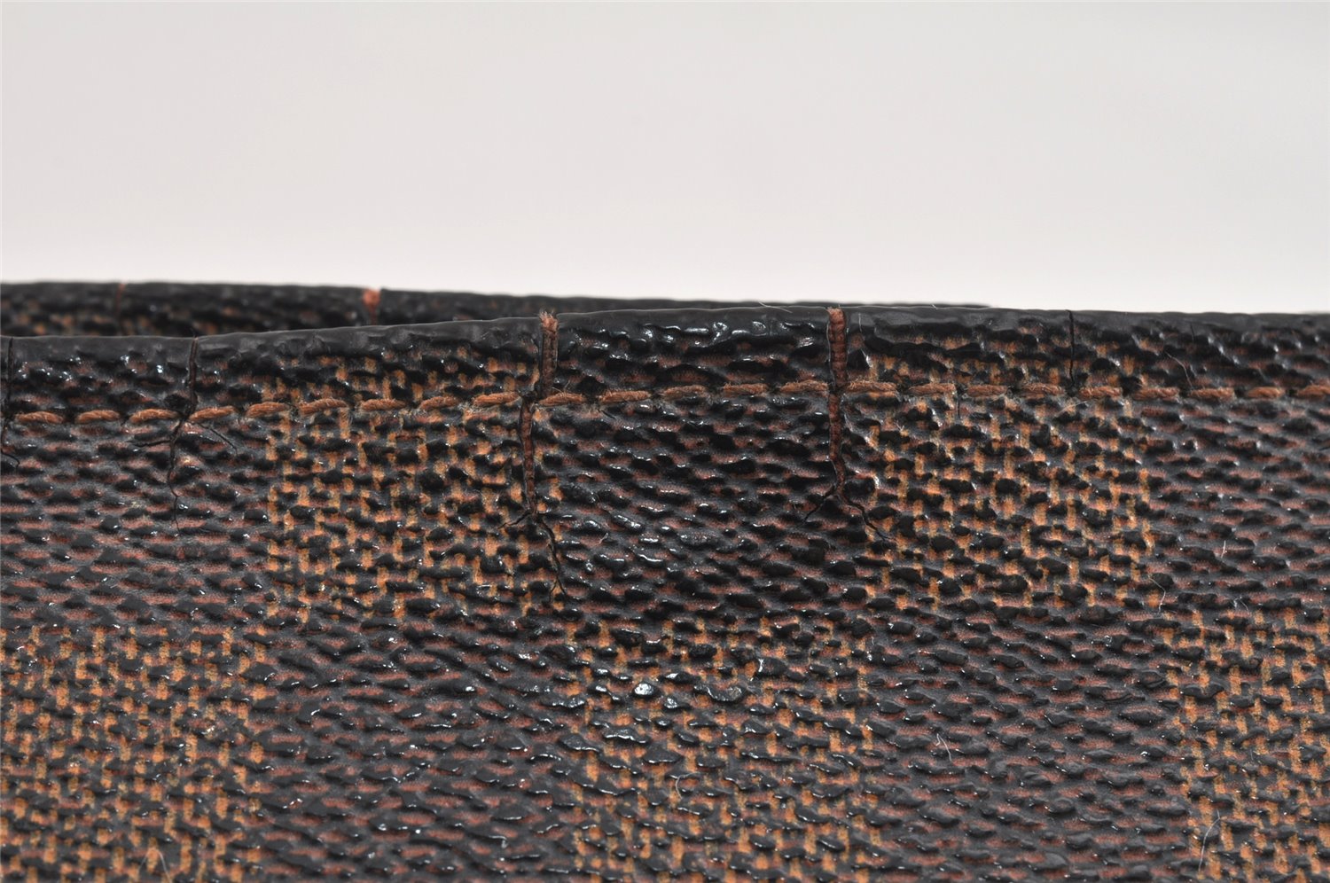 Authentic Louis Vuitton Damier Trousse Makeup Hand Bag Pouch N51982 LV 3229K