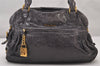 Authentic MIU MIU Vintage Leather 2Way Shoulder Hand Tote Bag Purple 3231I