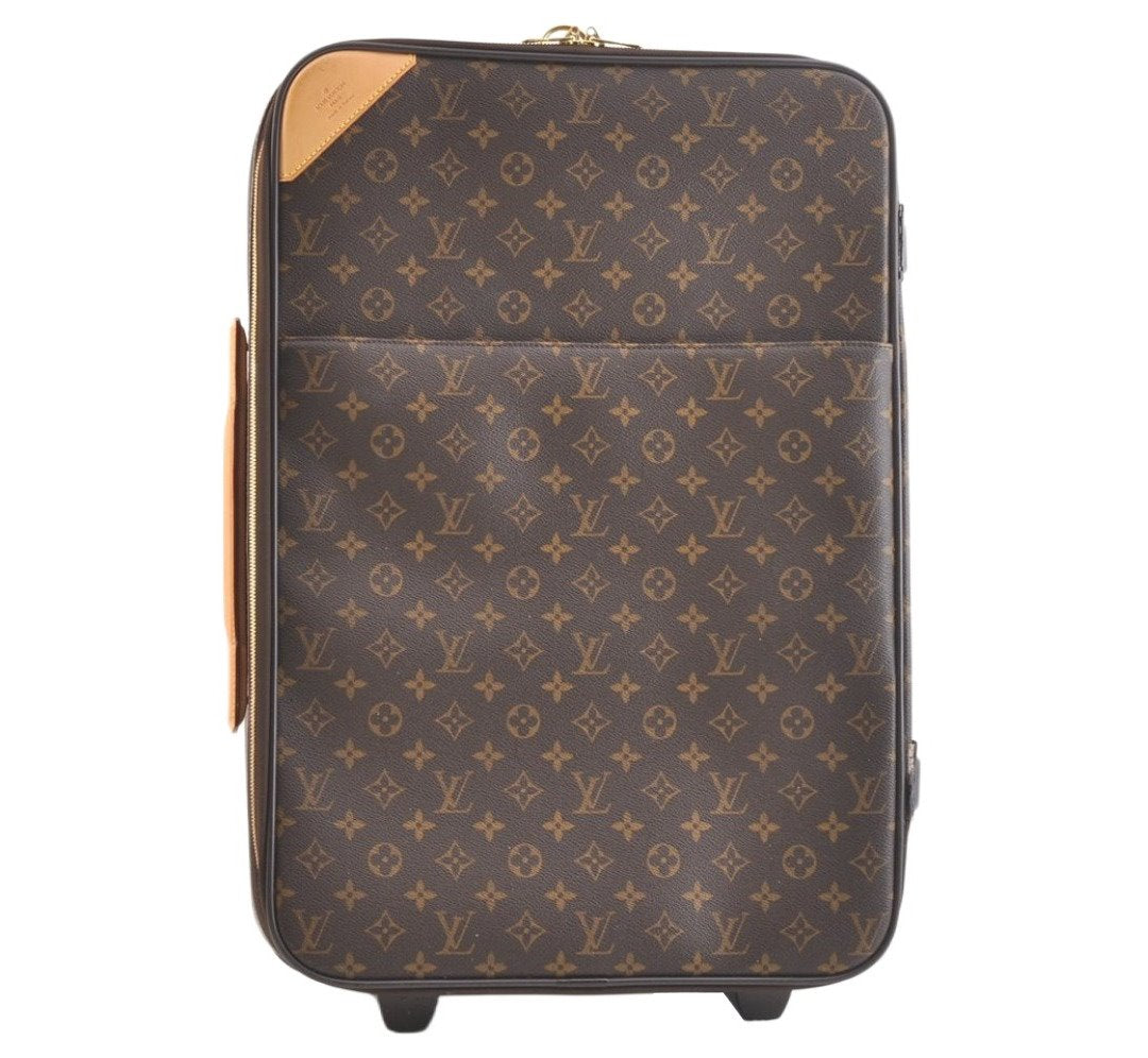 Authentic Louis Vuitton Monogram Pegase 55 Travel Suitcase M23294 LV Junk 3231K