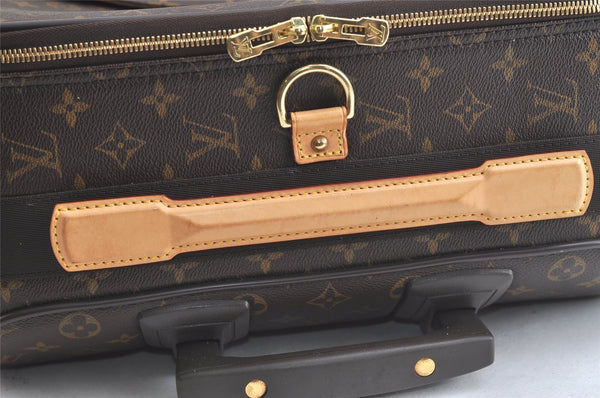 Authentic Louis Vuitton Monogram Pegase 55 Travel Suitcase M23294 LV Junk 3231K