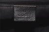 Authentic GUCCI Vintage Tote Hand Bag GG Canvas Leather 0021080 Black 3232I