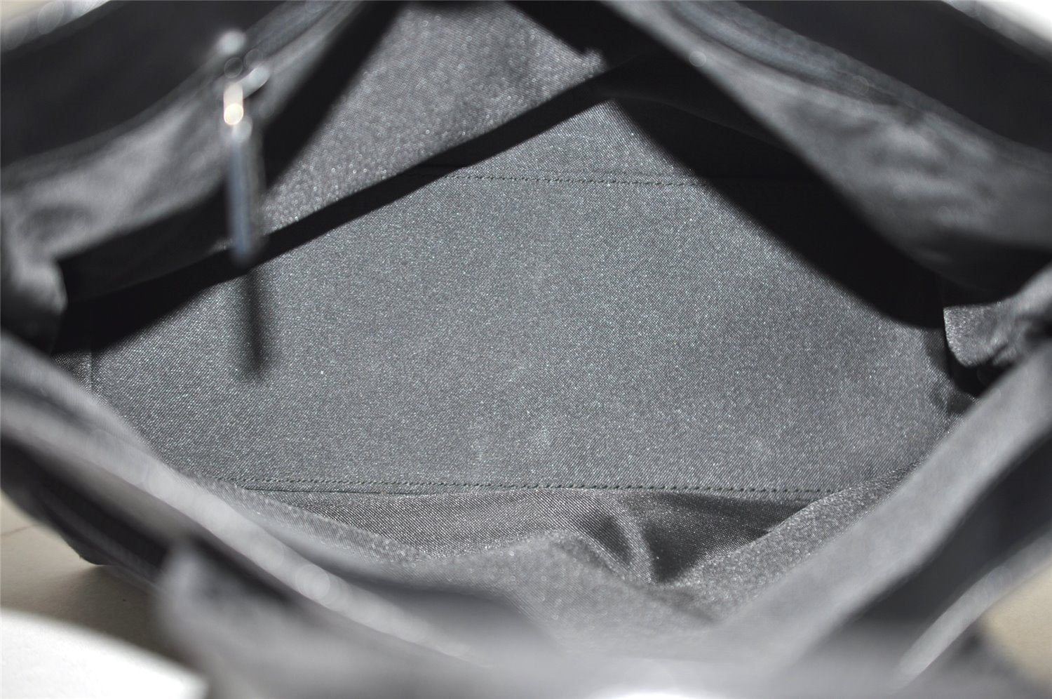 Authentic GUCCI Vintage Tote Hand Bag GG Canvas Leather 0021080 Black 3232I