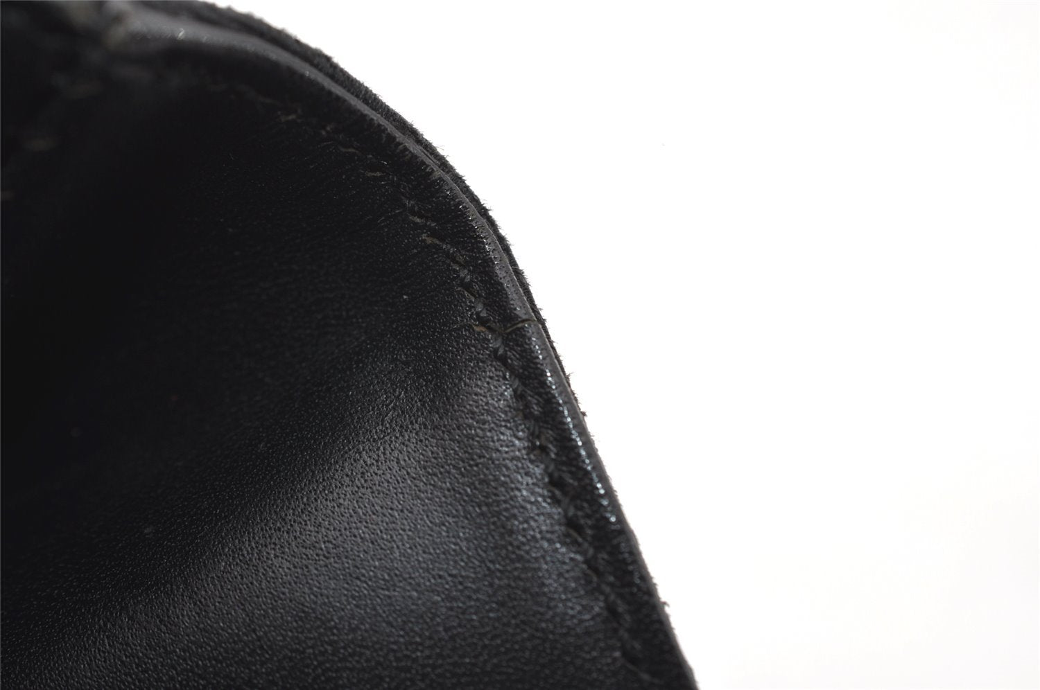 Authentic GUCCI Vintage Tote Hand Bag GG Canvas Leather 0021080 Black 3232I