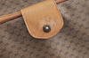 Authentic GUCCI Web Sherry Line Micro GG 2Way Boson Bag PVC Leather Brown 3232K