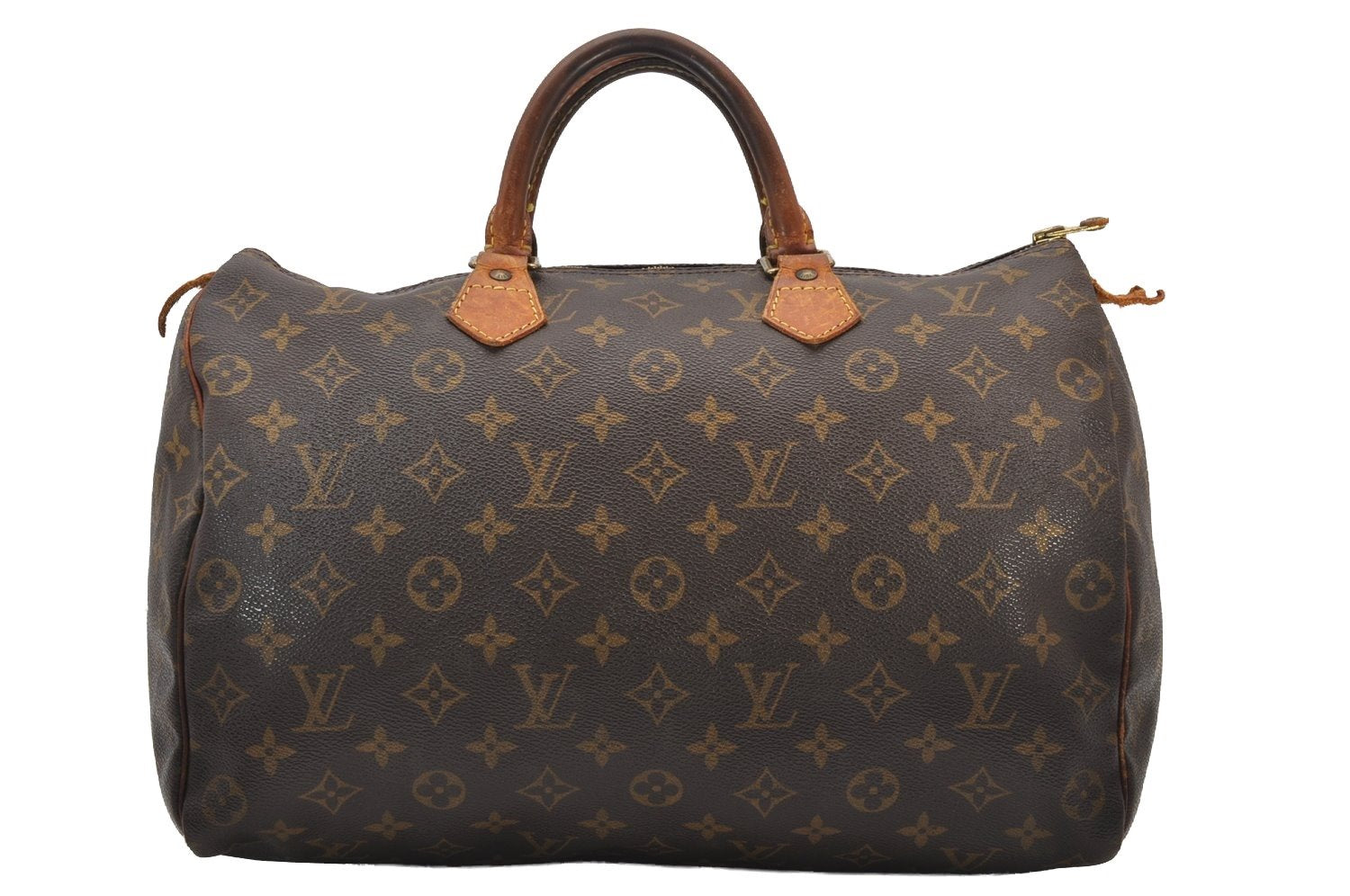 Authentic Louis Vuitton Monogram Speedy 35 Hand Boston Bag M41524 LV 3233J