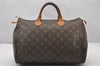 Authentic Louis Vuitton Monogram Speedy 35 Hand Boston Bag M41524 LV 3233J