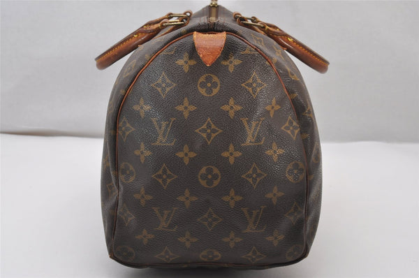 Authentic Louis Vuitton Monogram Speedy 35 Hand Boston Bag M41524 LV 3233J