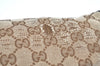 Authentic GUCCI Web Sherry Line Tote Bag GG Canvas Leather 308928 Brown 3234G