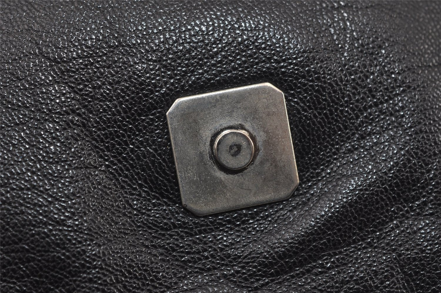 Authentic FENDI Selleria Vintage Shoulder Hand Bag Leather Black 3234I