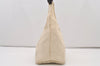 Authentic FENDI Vintage Shoulder Hand Bag Purse Canvas Leather Beige 3236J