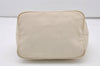 Authentic FENDI Vintage Shoulder Hand Bag Purse Canvas Leather Beige 3236J