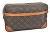 Authentic Louis Vuitton Monogram Compiegne 28 Clutch Hand Bag M51845 LV 3236K
