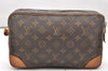 Authentic Louis Vuitton Monogram Compiegne 28 Clutch Hand Bag M51845 LV 3236K