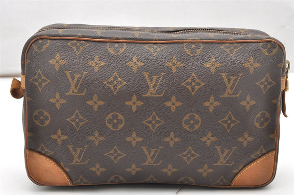 Authentic Louis Vuitton Monogram Compiegne 28 Clutch Hand Bag M51845 LV 3236K