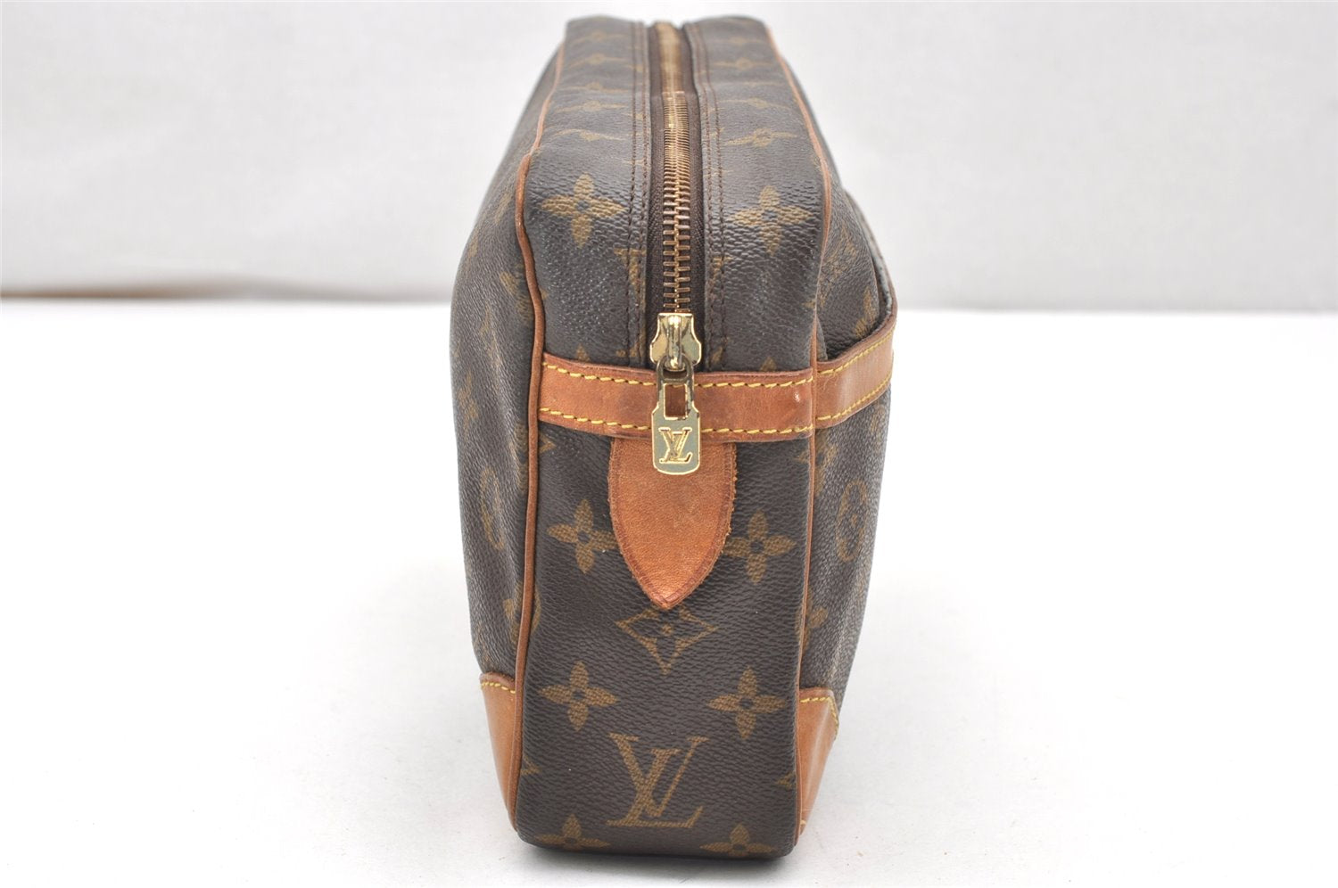 Authentic Louis Vuitton Monogram Compiegne 28 Clutch Hand Bag M51845 LV 3236K