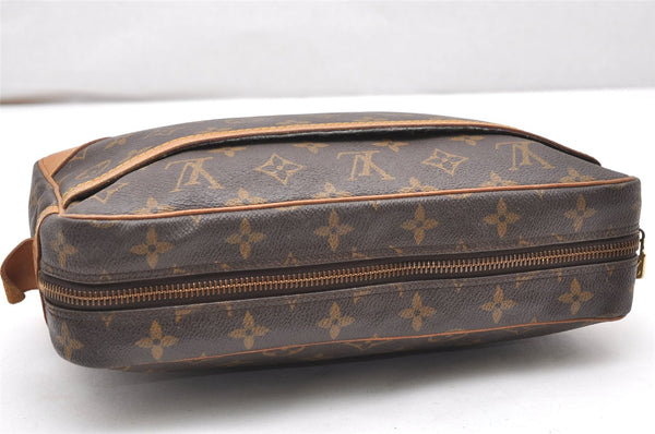Authentic Louis Vuitton Monogram Compiegne 28 Clutch Hand Bag M51845 LV 3236K