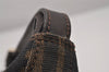 Authentic FENDI Vintage Zucca Hand Bag Purse Canvas Leather Brown Junk 3237I