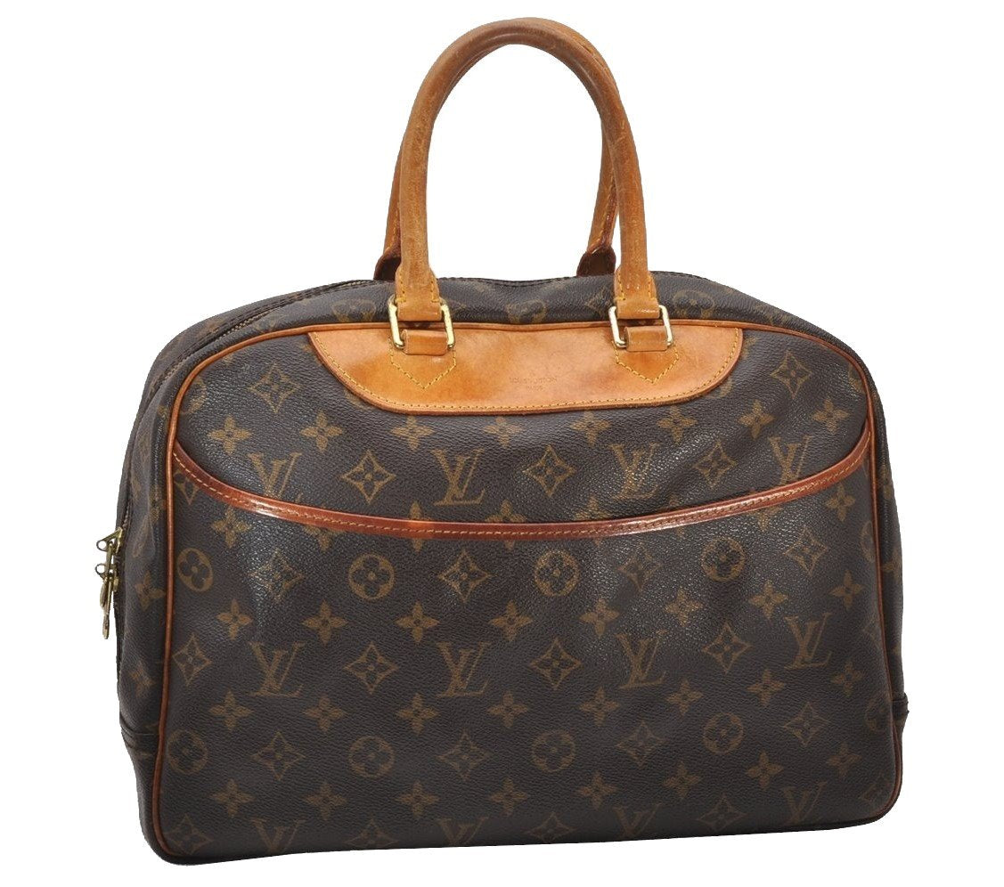 Authentic Louis Vuitton Monogram Deauville Hand Bag M47270 LV 3238J