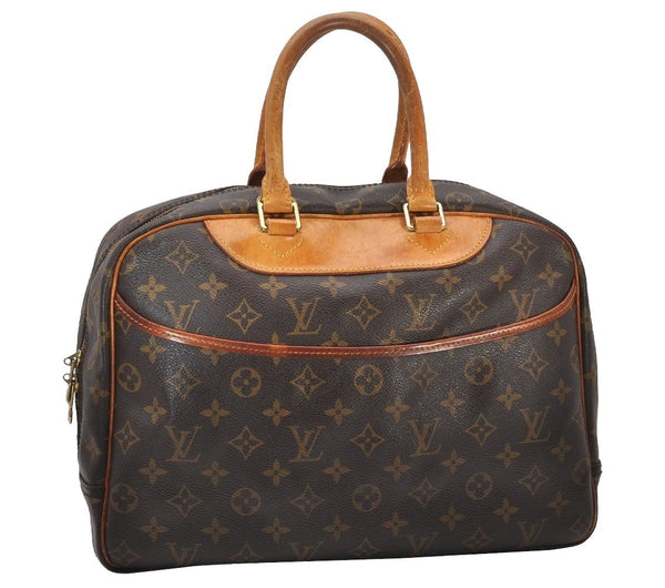 Authentic Louis Vuitton Monogram Deauville Hand Bag M47270 LV 3238J