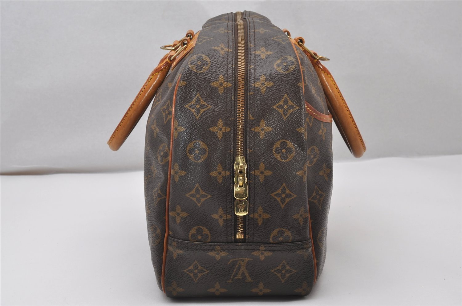 Authentic Louis Vuitton Monogram Deauville Hand Bag M47270 LV 3238J