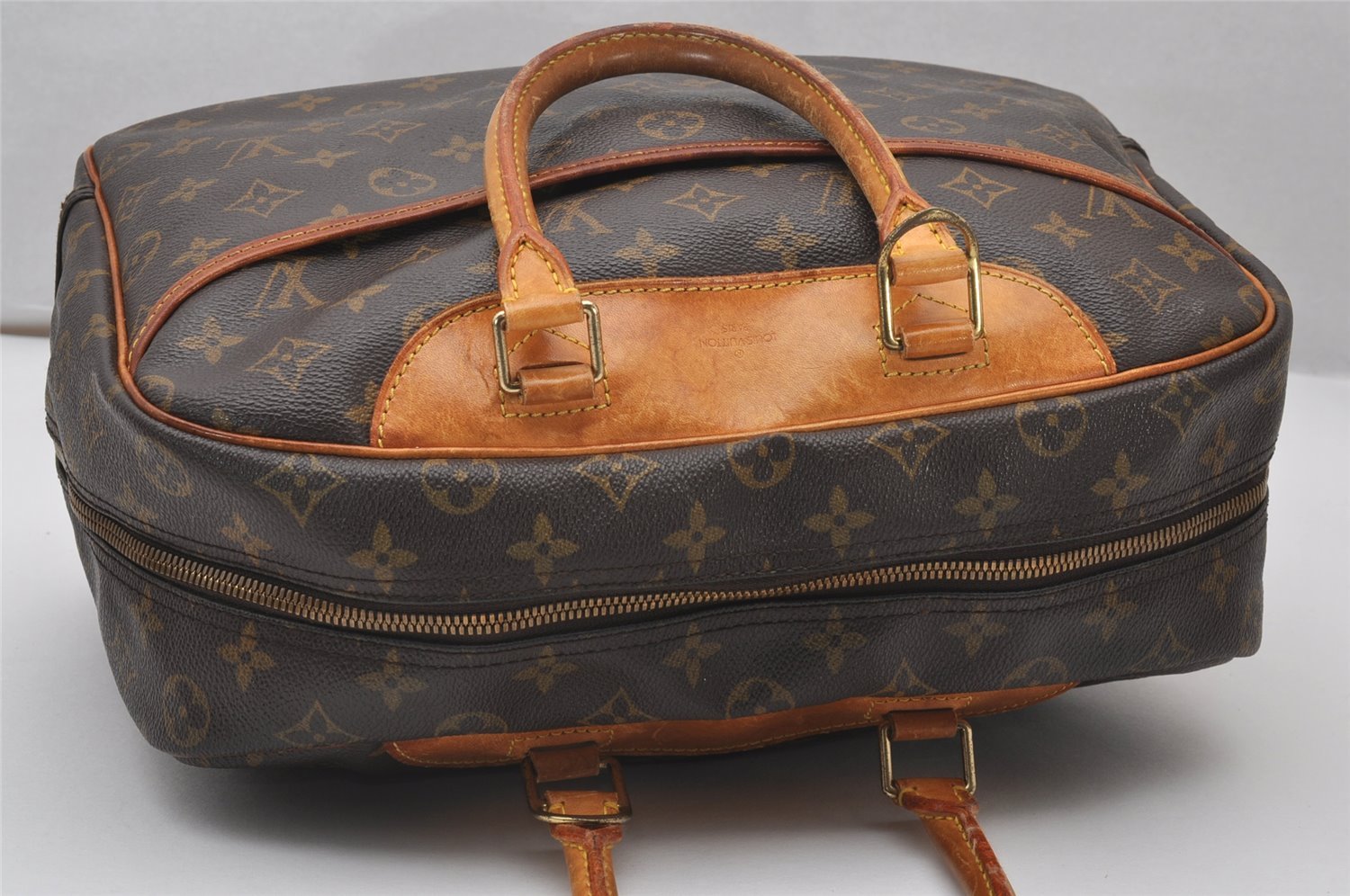 Authentic Louis Vuitton Monogram Deauville Hand Bag M47270 LV 3238J