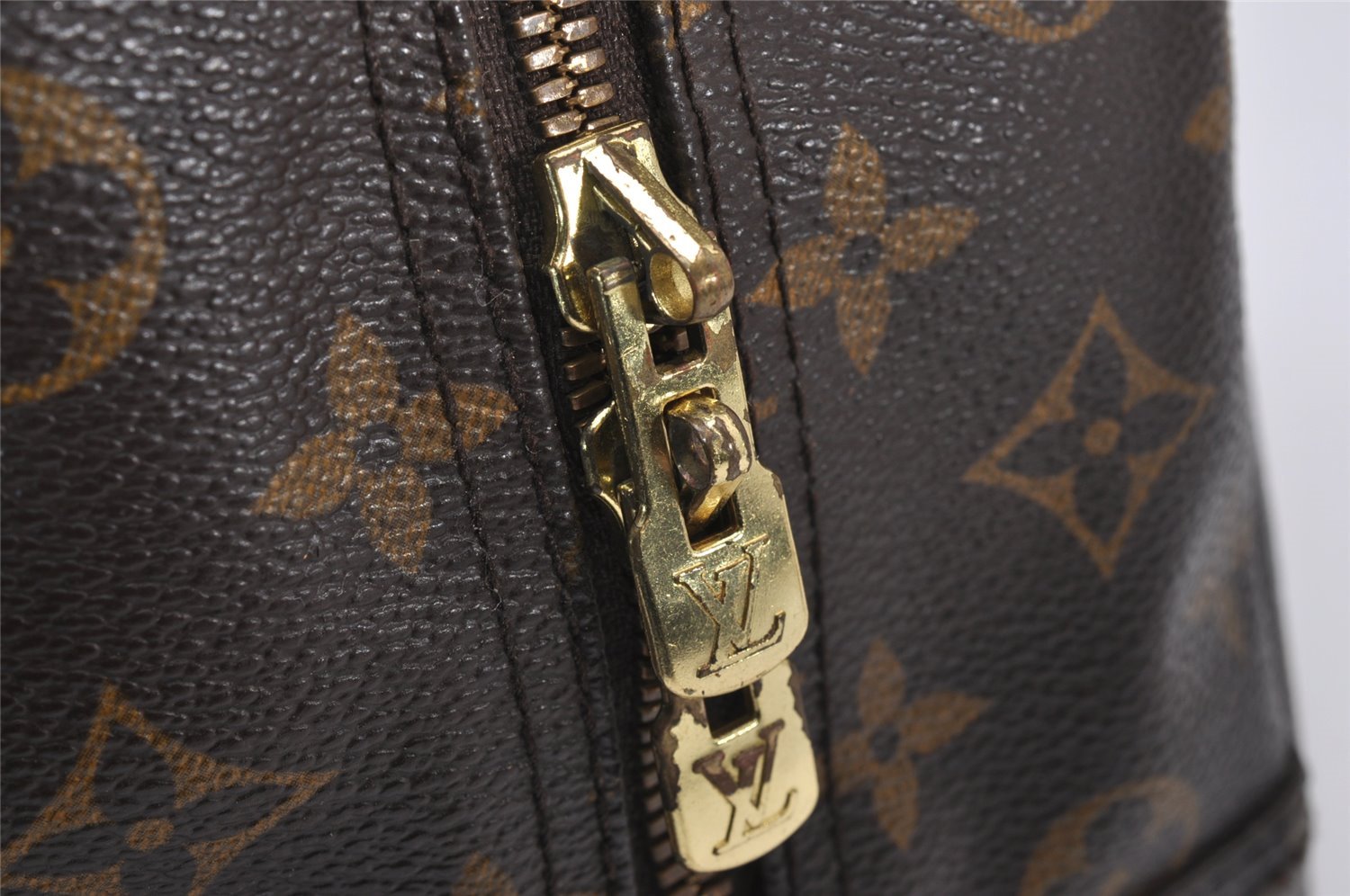 Authentic Louis Vuitton Monogram Deauville Hand Bag M47270 LV 3238J