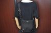 Authentic PRADA Nylon Tessuto Leather Shoulder Cross Body Bag Purse Black 3239J