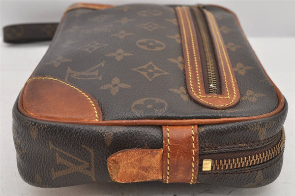 Authentic Louis Vuitton Monogram Marly Dragonne GM M51825 Clutch Hand Bag 3240K