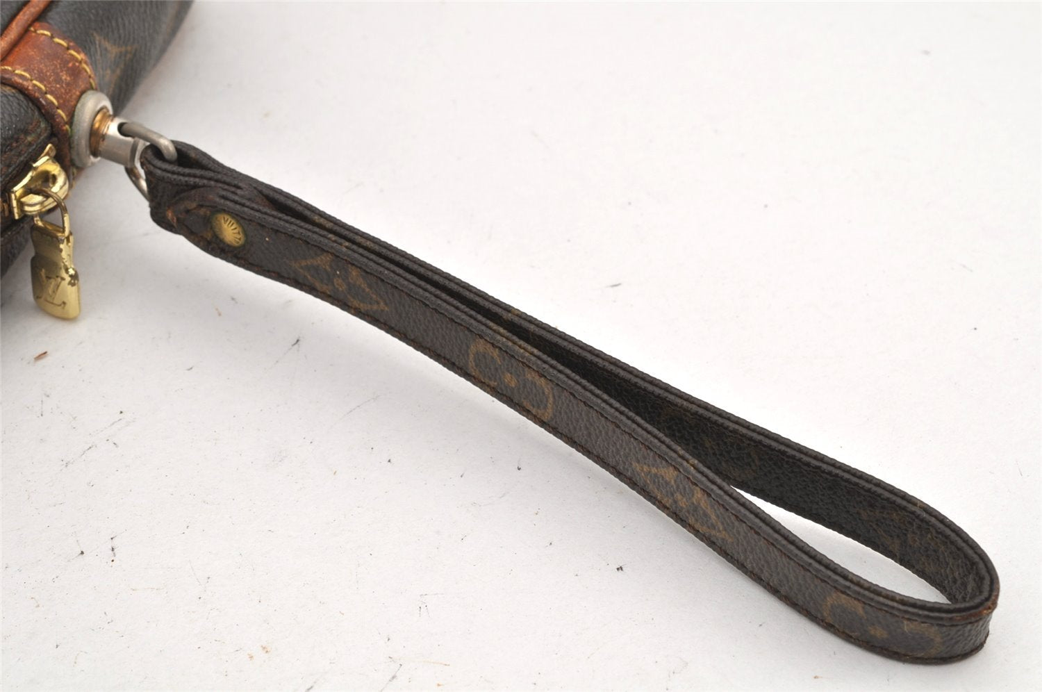 Authentic Louis Vuitton Monogram Marly Dragonne GM M51825 Clutch Hand Bag 3240K