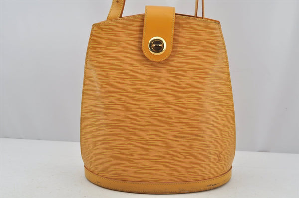 Authentic Louis Vuitton Epi Cluny Shoulder Bag Purse Yellow M52259 LV 3241J