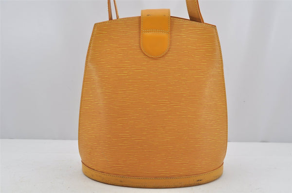 Authentic Louis Vuitton Epi Cluny Shoulder Bag Purse Yellow M52259 LV 3241J