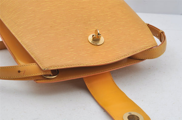 Authentic Louis Vuitton Epi Cluny Shoulder Bag Purse Yellow M52259 LV 3241J