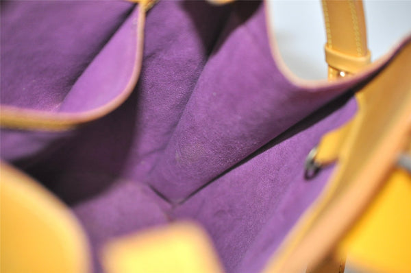 Authentic Louis Vuitton Epi Cluny Shoulder Bag Purse Yellow M52259 LV 3241J