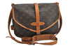Authentic Louis Vuitton Monogram Saumur 30 Shoulder Cross Bag M42256 LV 3241K