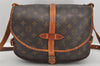 Authentic Louis Vuitton Monogram Saumur 30 Shoulder Cross Bag M42256 LV 3241K