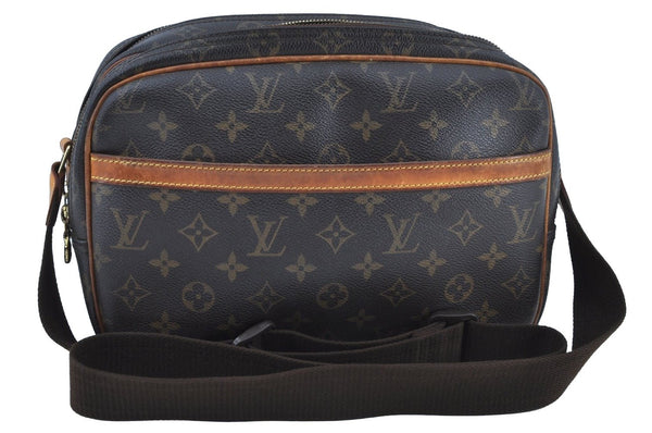 Auth Louis Vuitton Monogram Reporter PM Shoulder Cross Bag M45254 LV Junk 3242G