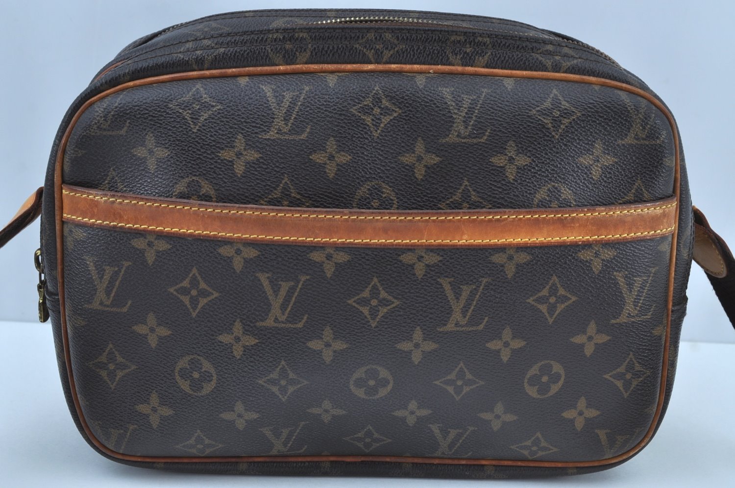 Auth Louis Vuitton Monogram Reporter PM Shoulder Cross Bag M45254 LV Junk 3242G