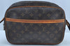 Auth Louis Vuitton Monogram Reporter PM Shoulder Cross Bag M45254 LV Junk 3242G