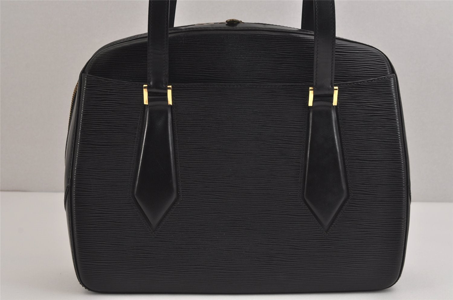 Authentic Louis Vuitton Epi Sablon Hand Bag Black M52042 LV 3242J