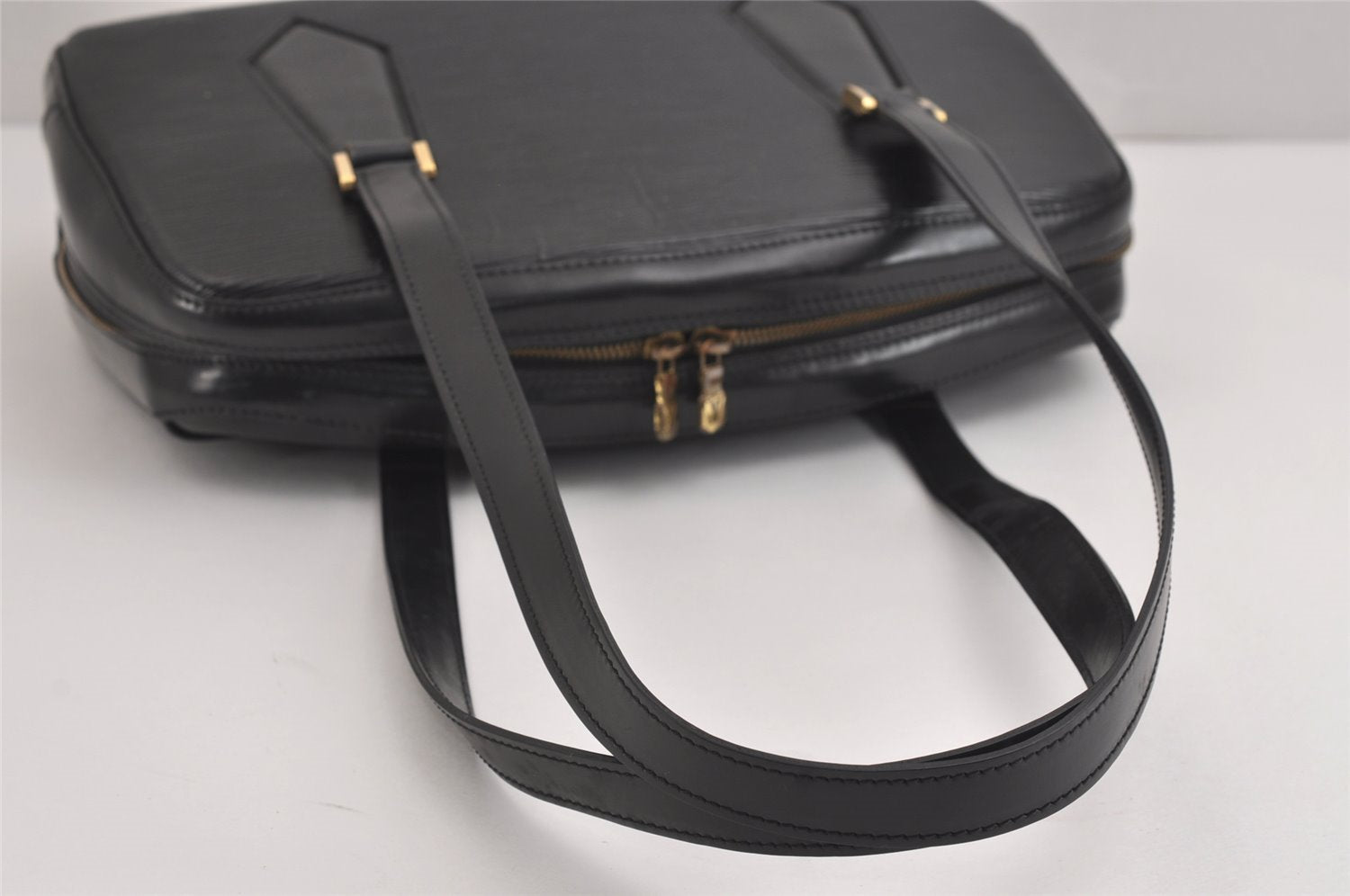 Authentic Louis Vuitton Epi Sablon Hand Bag Black M52042 LV 3242J
