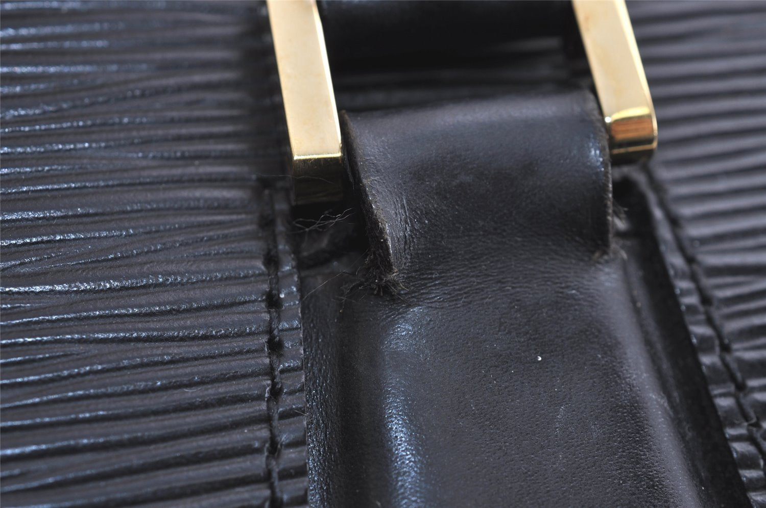 Authentic Louis Vuitton Epi Sablon Hand Bag Black M52042 LV 3242J