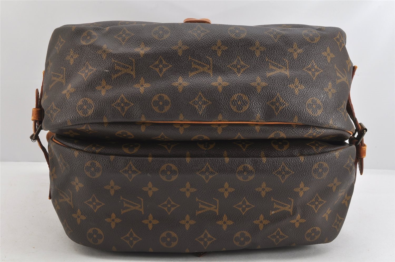 Authentic Louis Vuitton Monogram Saumur 35 Shoulder Cross Bag M42254 Junk 3242K