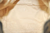Authentic FENDI Zucca Hand Bag Pouch Purse Canvas Leather Brown Black Junk 3243I