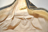 Authentic FENDI Zucca Hand Bag Pouch Purse Canvas Leather Brown Black Junk 3243I