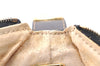 Authentic FENDI Zucca Hand Bag Pouch Purse Canvas Leather Brown Black Junk 3243I