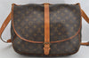 Authentic Louis Vuitton Monogram Saumur 35 Shoulder Cross Bag M42254 LV 3243K